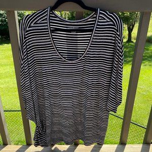 Lane Bryant 18/20 Striped Sparkly Top